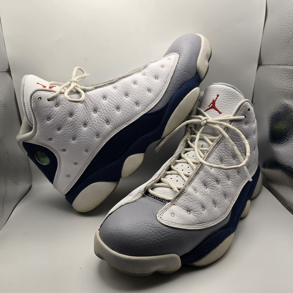 Nike Air Jordan 13 Retro French Blue 2022 White Navy Men's Size 13 414571-164